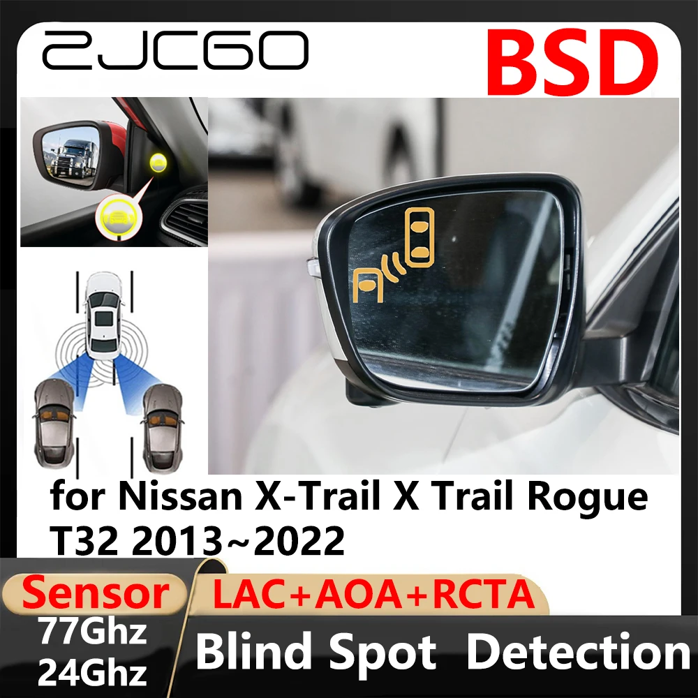 

ZJCGO BSD Blind Spot Detection Lane Change Assisted Parking Driving Warnin for Nissan X-Trail X Trail Rogue T32 2013~2022