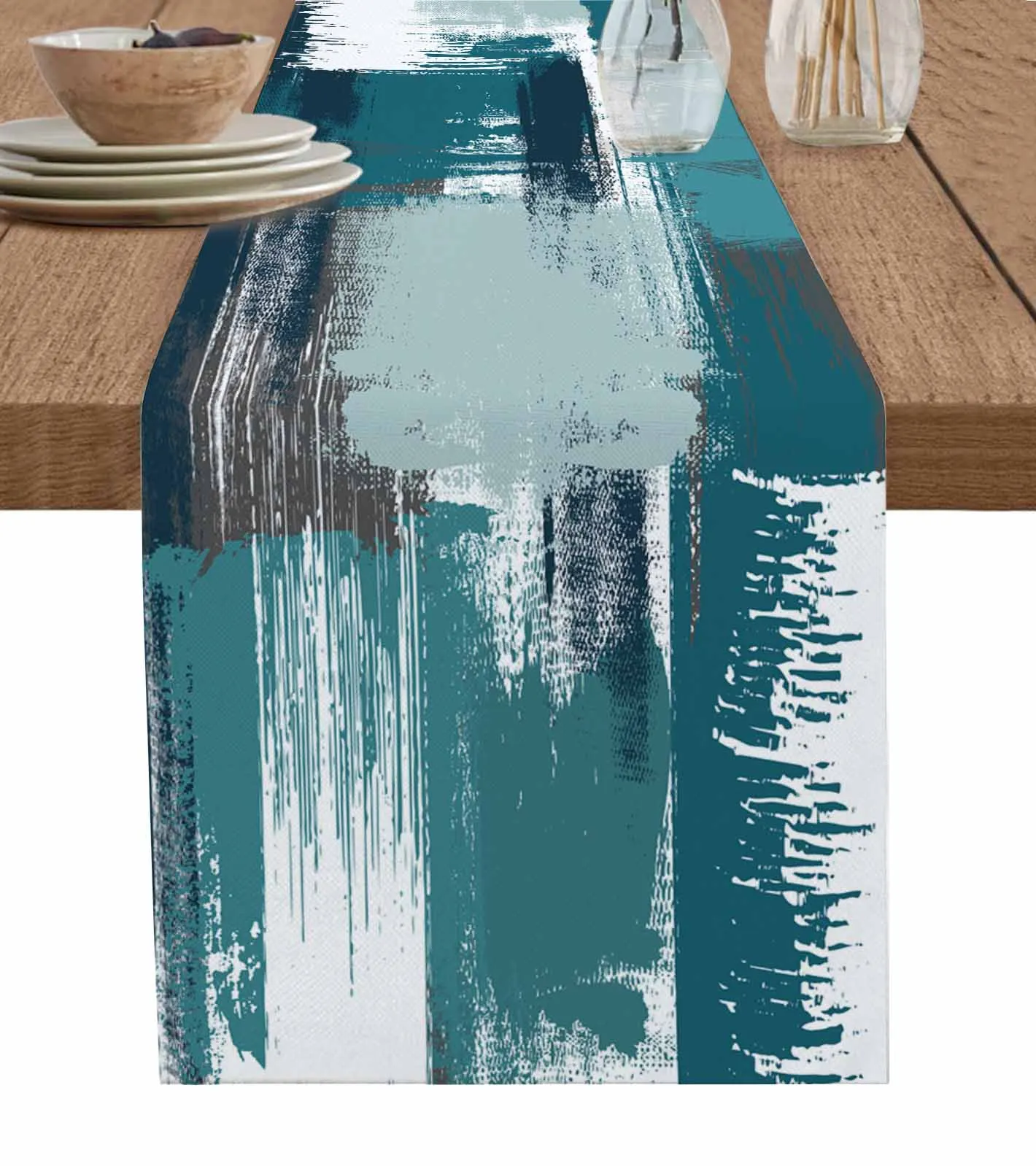 Abstract Oil Painting Blue-Green Decorations Coffee Table Decor Tablecloth Table Kitchen Decorative Table Runner
Abstract Oil Painting Blue-Green Decorations Coffee Table Decor Tablecloth Table Kitchen Decorative Table Runner