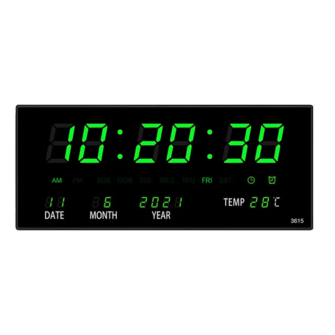 Large Screen Wall Clocks LED Digital Wall Clock Desk Time Temperature Calendar Date Clock Home Living Room Bedroom Decoration
Large Screen Wall Clocks LED Digital Wall Clock Desk Time Temperature Calendar Date Clock Home Living Room Bedroom Decoration