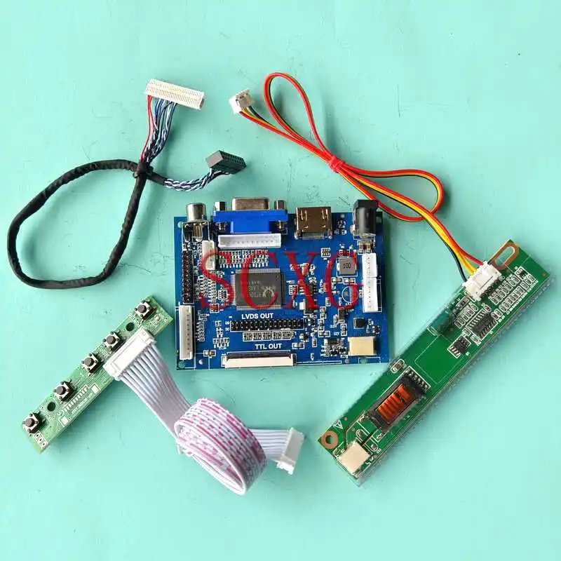 LCD Display Matrix Controller Board Fit LP141WX1-TLA1/TLB1/TLC1/TLE1 1280*800 1CCFL 14.1" HDMI-Compatible AV VGA Kit 30 Pin LVDS
LCD Display Matrix Controller Board Fit LP141WX1-TLA1/TLB1/TLC1/TLE1 1280*800 1CCFL 14.1" HDMI-Compatible AV VGA Kit 30 Pin LVDS