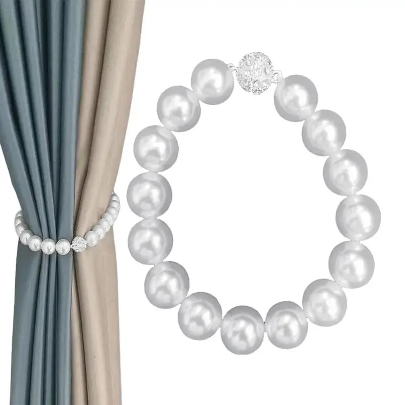 Magnetic White Curtains Strap High Quality Tie Back Buckle Clips Reusable Pearl Curtains Holders Home Decoration Accessories
Magnetic White Curtains Strap High Quality Tie Back Buckle Clips Reusable Pearl Curtains Holders Home Decoration Accessories
