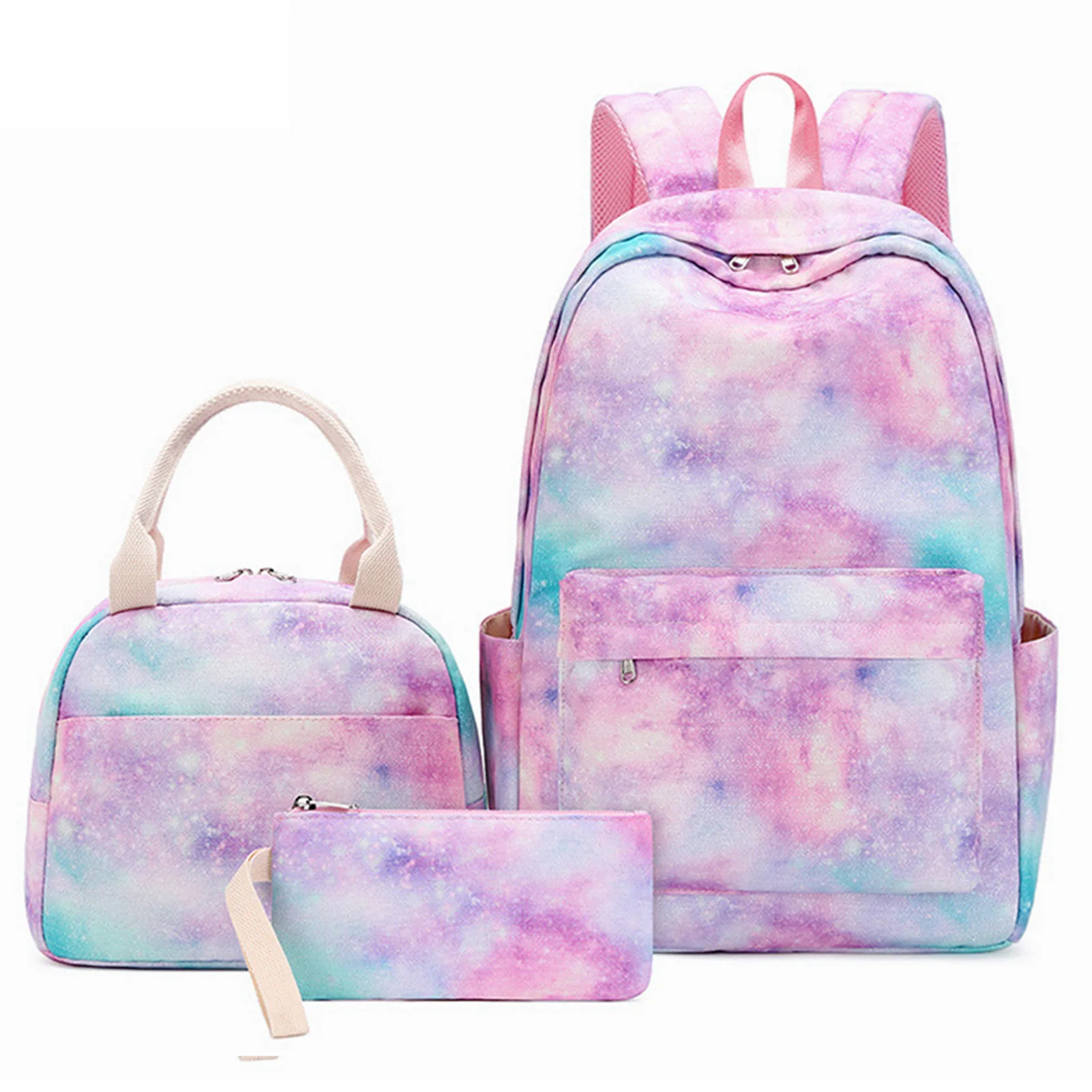 3pcs School Backpack Set for Girls Smooth Surface Waterproof Practical Schoolbag for Students Bookbag Outdoor Daypack
3pcs School Backpack Set for Girls Smooth Surface Waterproof Practical Schoolbag for Students Bookbag Outdoor Daypack