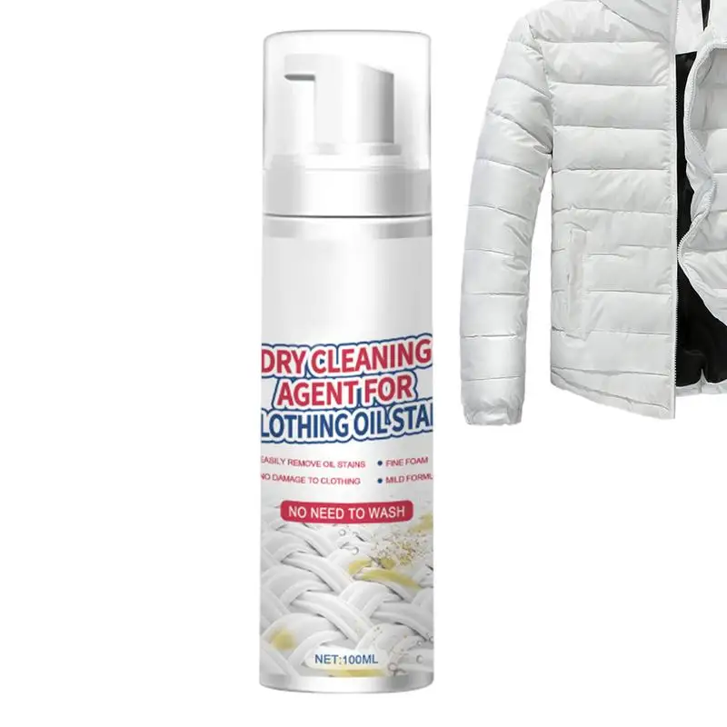 Dry Foam Cleaner 100ml No Rinse Cleaning Agent Cloth Stain Remover For Coffee Stains Fruit Stains Wine Stains And Mud Stains
Dry Foam Cleaner 100ml No Rinse Cleaning Agent Cloth Stain Remover For Coffee Stains Fruit Stains Wine Stains And Mud Stains