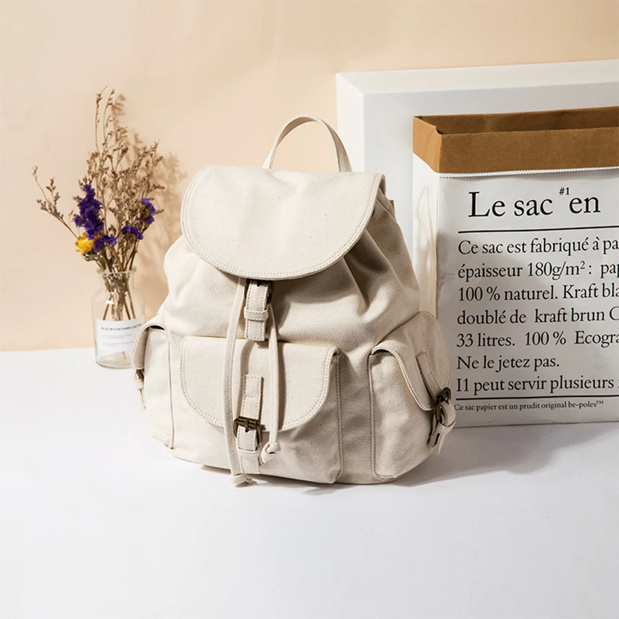 Canvas Backpack Japanese Personality Student Schoolbag Sweet Cute Simple Ins Bundle Mouth Drawstring Female Rucksack Travel Bags
Canvas Backpack Japanese Personality Student Schoolbag Sweet Cute Simple Ins Bundle Mouth Drawstring Female Rucksack Travel Bags