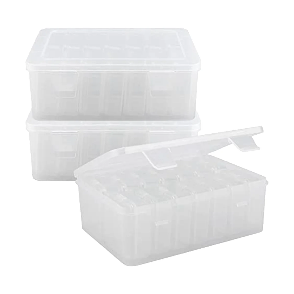 

Миниатюрная коробка для хранения бусин, 3 упаковки, прозрачная коробка для хранения бусин с крышкой, прямоугольная прозрачная фотобумага, поделки