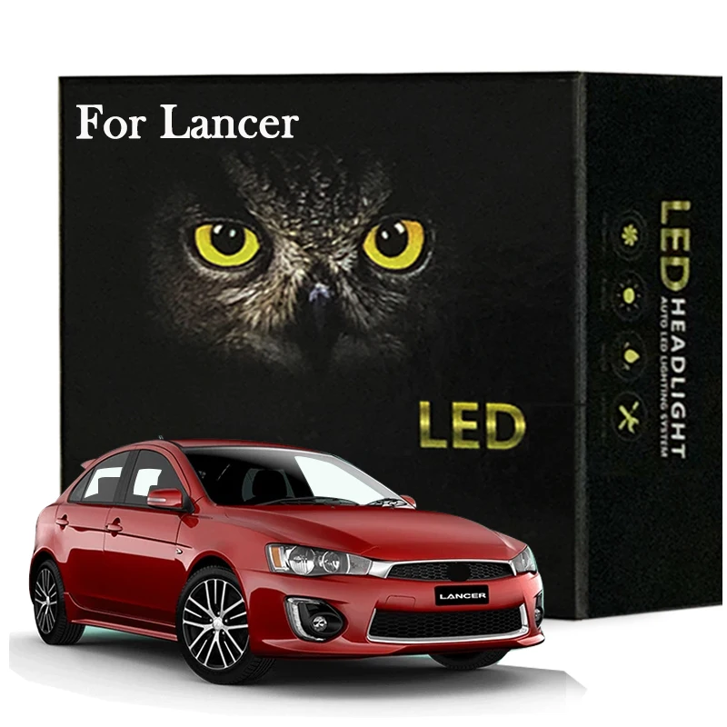 8 шт. комплект светодиодных ламп для внутреннего освещения Mitsubishi Lancer 2001-2015 2016 2017