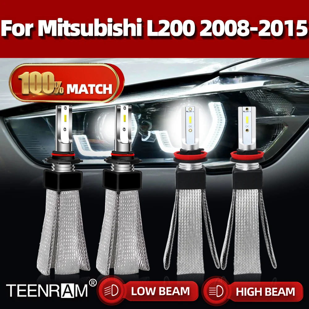 

240W 40000LM LED Canbus Car Headlights Bulbs HB3 9005 H11 Turbo Lamp 12V 6000K For Mitsubishi L200 2008-2011 2012 2013 2014 2015