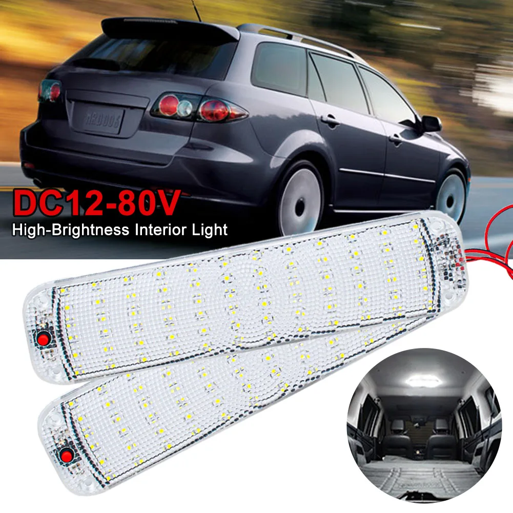 1/2pcs 72 LEDs 12V-80V Car Vehicle Interior Dome Roof Ceiling Reading Lights Lamp Interior Car Roof Light Car Interior Lighting
1/2pcs 72 LEDs 12V-80V Car Vehicle Interior Dome Roof Ceiling Reading Lights Lamp Interior Car Roof Light Car Interior Lighting