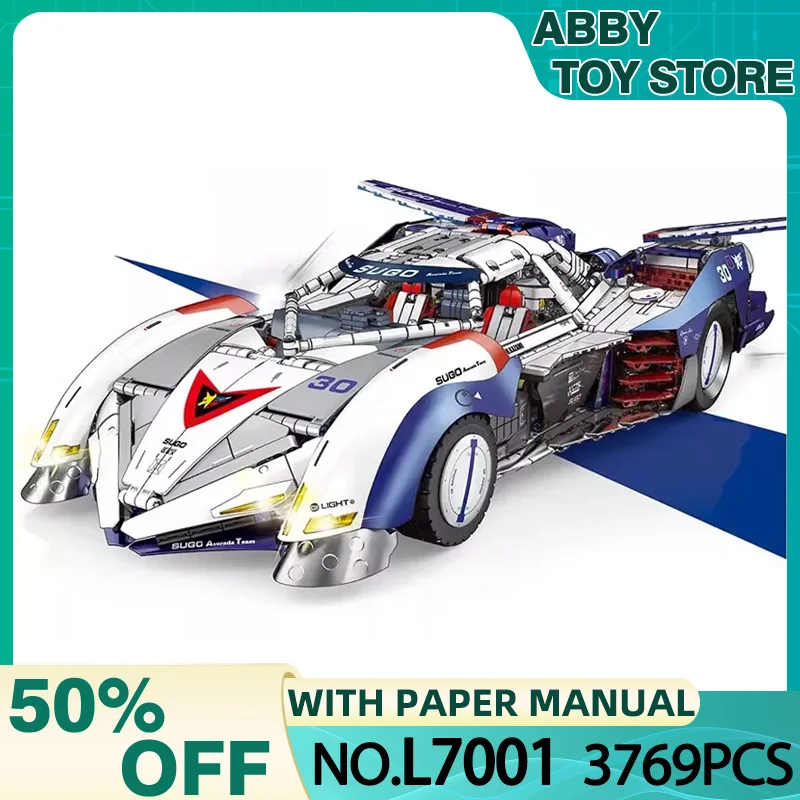 New Technical MOC L7001 Super Sports Car Future GPX Cyber Formula Model Building Blocks Bricks Puzzle Toy Birthday Gifts For Kid
New Technical MOC L7001 Super Sports Car Future GPX Cyber Formula Model Building Blocks Bricks Puzzle Toy Birthday Gifts For Kid