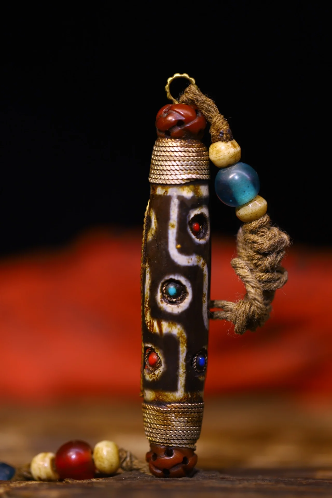 3"Tibetan Temple Collection Old Natural Agate Mosaic Gem gZi Beads Guanyin Bodhisattva Buddha Beads Pendant Amulet Town house
3"Tibetan Temple Collection Old Natural Agate Mosaic Gem gZi Beads Guanyin Bodhisattva Buddha Beads Pendant Amulet Town house