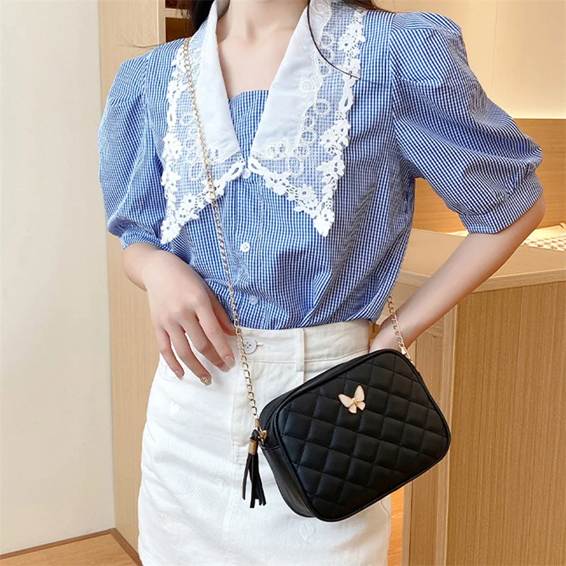 Women Small PU Leather Lingge Embroidery Crossbody Bag Causal Chain Shoulder Bag
Women Small PU Leather Lingge Embroidery Crossbody Bag Causal Chain Shoulder Bag