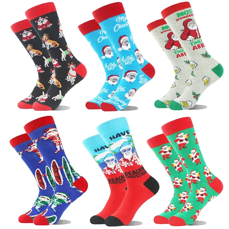Men Women Socks Lover Christmas Halloween Celebrate Santa Elk Gift Party Biscuits Snow Happy Funny Tide Cotton Socks EU38-46
Men Women Socks Lover Christmas Halloween Celebrate Santa Elk Gift Party Biscuits Snow Happy Funny Tide Cotton Socks EU38-46
