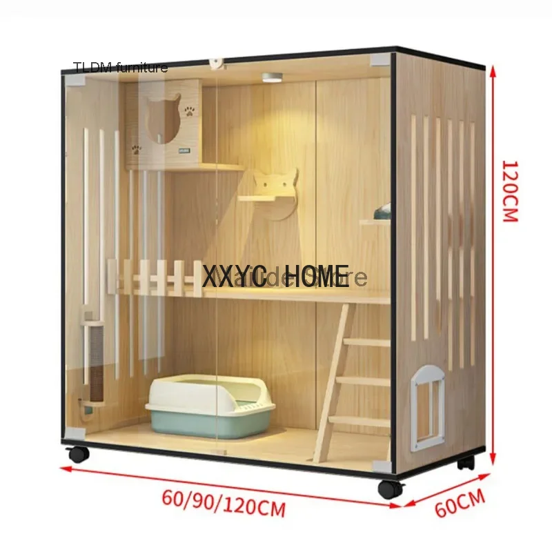 Household Solid Wood Cat Cages Luxury Large Cat Villa Waterproof Cat House Pet Shop Panoramic
Household Solid Wood Cat Cages Luxury Large Cat Villa Waterproof Cat House Pet Shop Panoramic