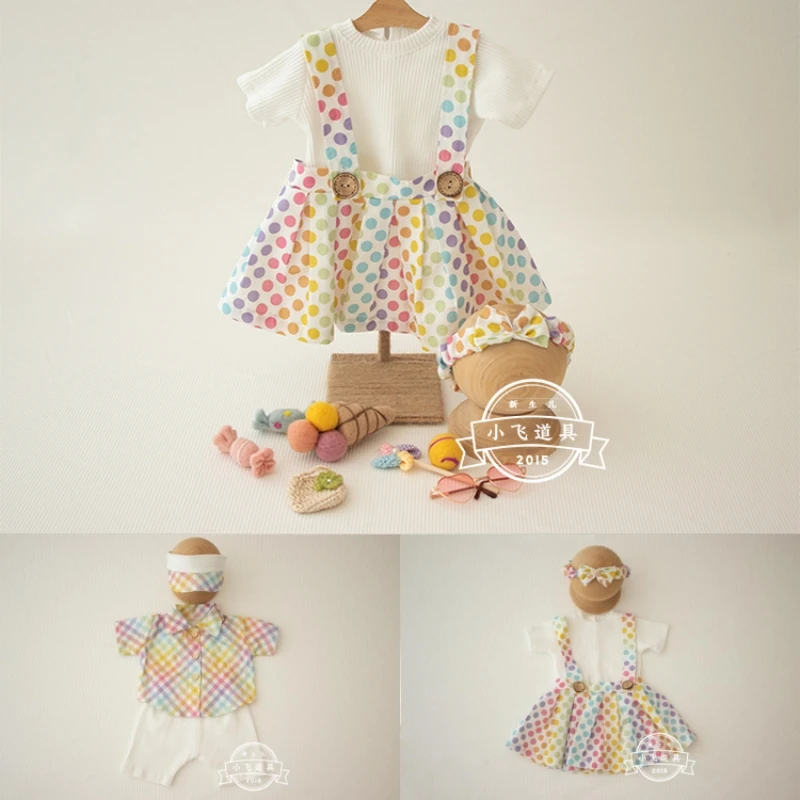 Dvotinst Newborn Photography Props Baby Girls Boys Suits Summer Colorful Outfits Dress with Headband Studio Shooting Photo Props
Dvotinst Newborn Photography Props Baby Girls Boys Suits Summer Colorful Outfits Dress with Headband Studio Shooting Photo Props
