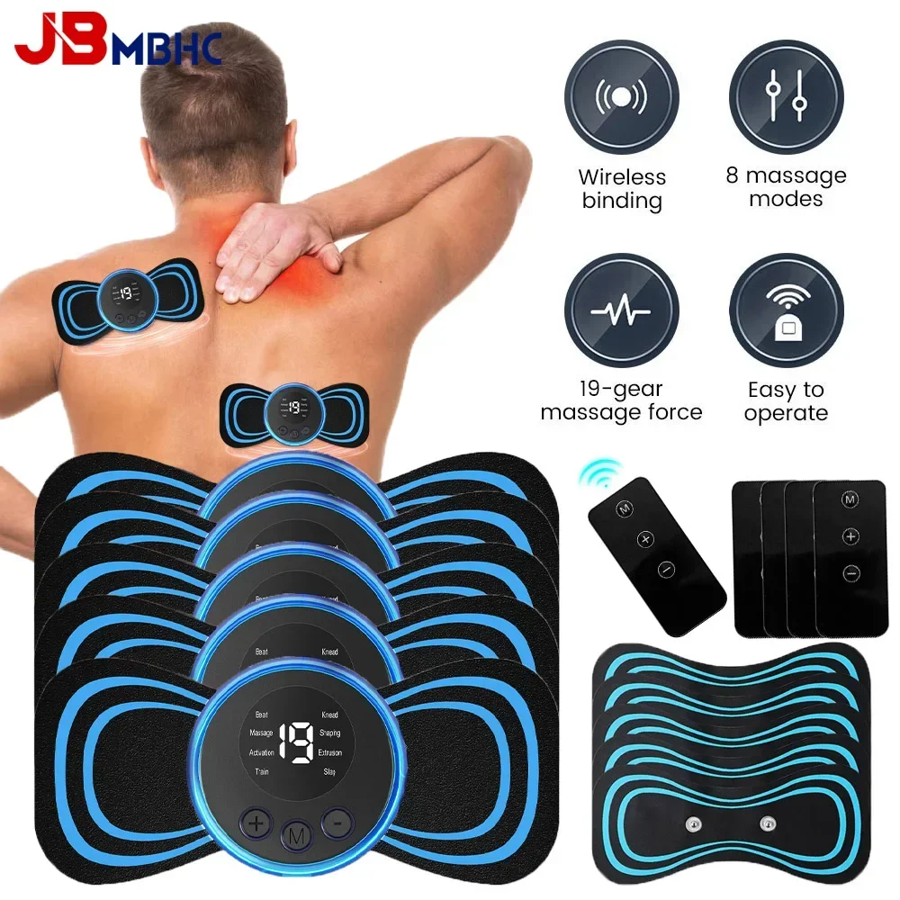 

EMS Neck Massager Electric Cervical Vertebra Massage Device for Muscle Pain Relief Shoulder Relaxation Remote Control Instrument