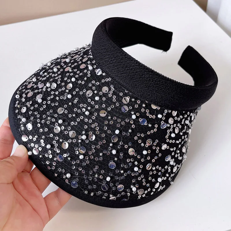 2023 Women Summer Cap Shiny Sequin Sun Visor Hat Summer Cap for Ladies Glitter Outdoor Sport Beach Derby Cap Golf Hat Big Size
2023 Women Summer Cap Shiny Sequin Sun Visor Hat Summer Cap for Ladies Glitter Outdoor Sport Beach Derby Cap Golf Hat Big Size