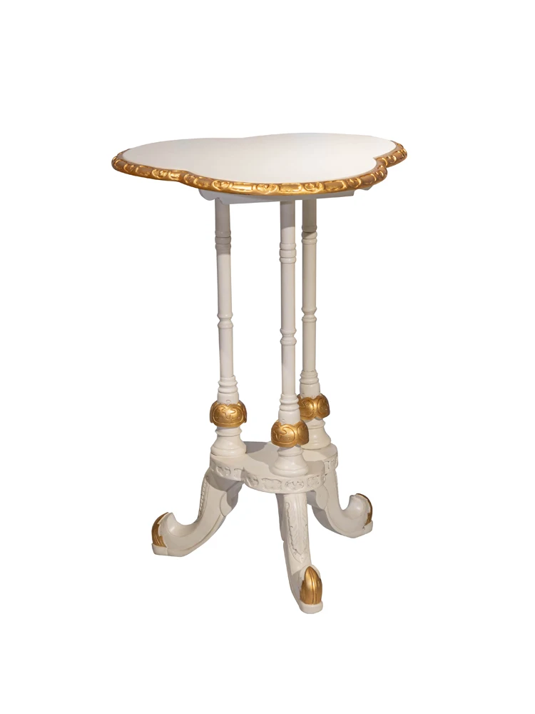 Exquisite Solid Wood Corner Table White Three Petals Shape Gilding Living Room Sofa Side Table
Exquisite Solid Wood Corner Table White Three Petals Shape Gilding Living Room Sofa Side Table
