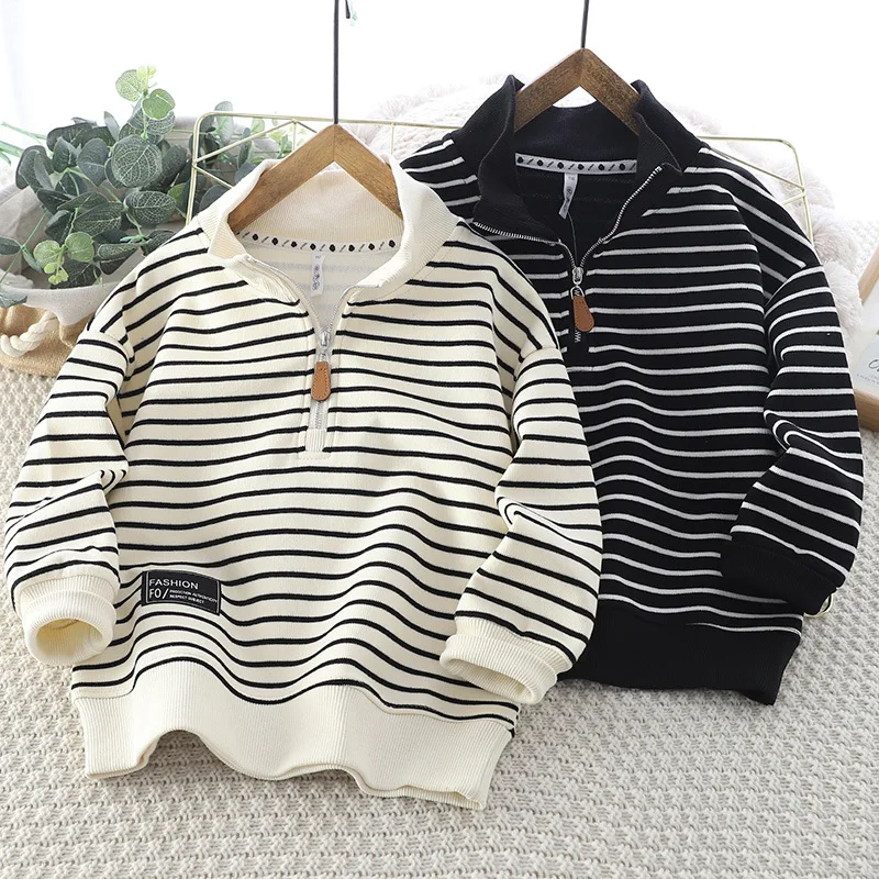 Korean Spring Autumn Junior Boy And Girl Sweatshirt Teenager Boy Half Zip Pullover School Girl Striped Sport Shirt Undershirt
Korean Spring Autumn Junior Boy And Girl Sweatshirt Teenager Boy Half Zip Pullover School Girl Striped Sport Shirt Undershirt