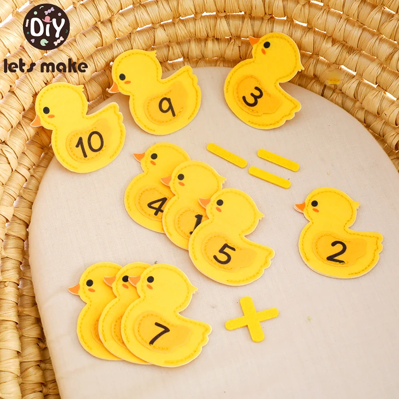 Baby Montessori Toys Soft Felt Duck Mathematics Education Newborn Toys Finger Puppet Digital Cognition Game For Children Gift
Baby Montessori Toys Soft Felt Duck Mathematics Education Newborn Toys Finger Puppet Digital Cognition Game For Children Gift