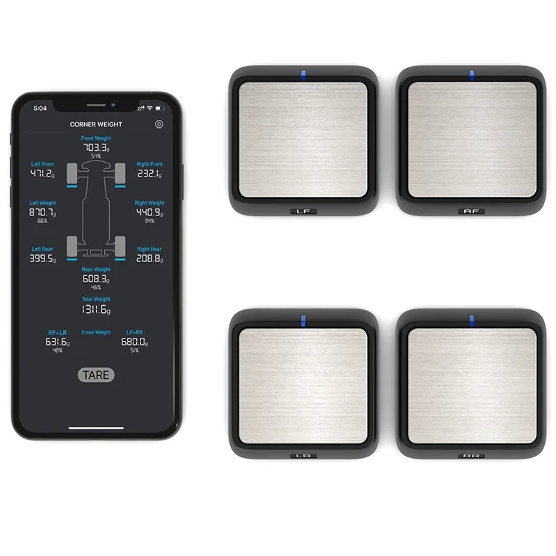 SKYRC RC Car Balancing Scale Kit Corner Weight System Wireless Bluetoth SK-500036 for 1/8 1/10 1/12 RC Car Truck Buggy
SKYRC RC Car Balancing Scale Kit Corner Weight System Wireless Bluetoth SK-500036 for 1/8 1/10 1/12 RC Car Truck Buggy
