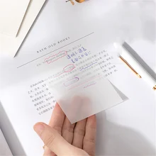 50pcs Transparent Memo Pads Simple Style Sticky Notes DIY Scrapbooking Planner Journal Decorations Office Message Notes
50pcs Transparent Memo Pads Simple Style Sticky Notes DIY Scrapbooking Planner Journal Decorations Office Message Notes