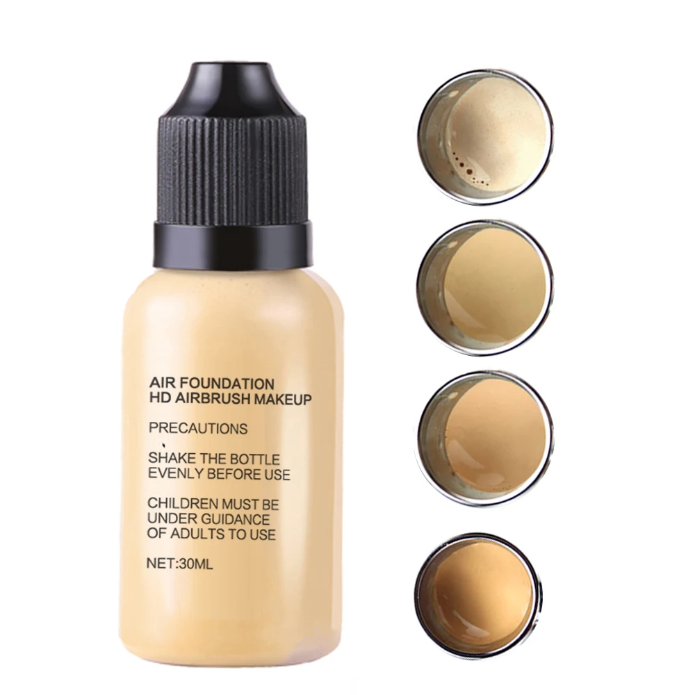 30ml/bottle Water Based Liquid Foundation Face Makeup Concealer Spray Airbrush Foundation
30ml/bottle Water Based Liquid Foundation Face Makeup Concealer Spray Airbrush Foundation