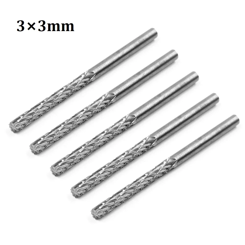 5pcs 3mm High Speed Steel Shank Double Cut Tungsten Carbide Rotary Burr Sets For Carving/Deburring Rotary Tools Rotary File
5pcs 3mm High Speed Steel Shank Double Cut Tungsten Carbide Rotary Burr Sets For Carving/Deburring Rotary Tools Rotary File