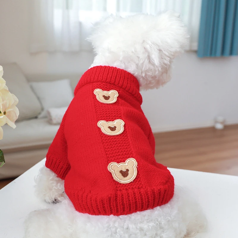 Three Bears Soft Cotton Pet Dog Clothes Dark Blue New Year Puppy Dog Sweaters Warm Winter Breathable Clothes for a Cat Free Ship
Three Bears Soft Cotton Pet Dog Clothes Dark Blue New Year Puppy Dog Sweaters Warm Winter Breathable Clothes for a Cat Free Ship