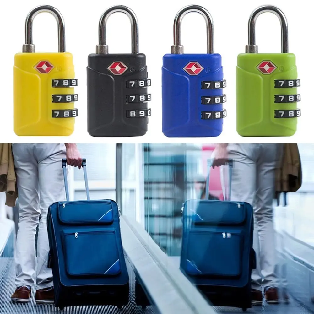 Portable Padlock TSA Customs Lock 3 Dial Digit Combination Lock Anti-theft Lock Safely Code Lock Luggage Lock Protect Security
Portable Padlock TSA Customs Lock 3 Dial Digit Combination Lock Anti-theft Lock Safely Code Lock Luggage Lock Protect Security