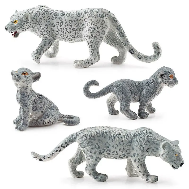 4pcs Simulation Wild Animal Model Ornaments Snow Leopard Action Figures Children Educational Toys For Decoration
4pcs Simulation Wild Animal Model Ornaments Snow Leopard Action Figures Children Educational Toys For Decoration