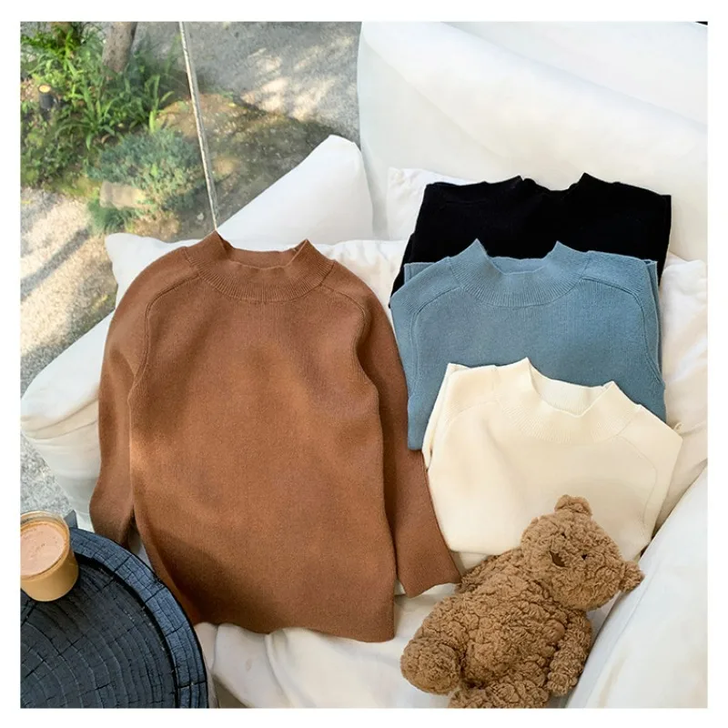 2023 Winter New Children's Clothing with Children's Bottoming Shirt Solid Color Knitted Boys Sweater Tide Children's Clothing
2023 Winter New Children's Clothing with Children's Bottoming Shirt Solid Color Knitted Boys Sweater Tide Children's Clothing