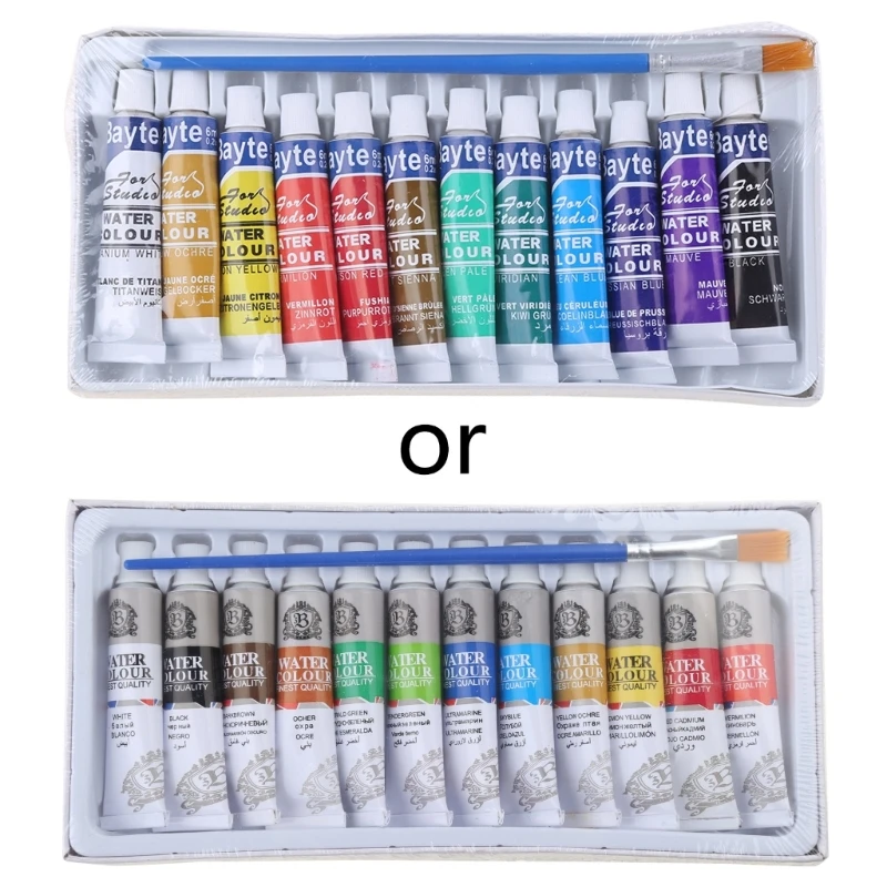 12 Colors Tubes 6ml Paint Tube Drawing Painting Watercolor Pigment Set With Brus Dropship
12 Colors Tubes 6ml Paint Tube Drawing Painting Watercolor Pigment Set With Brus Dropship