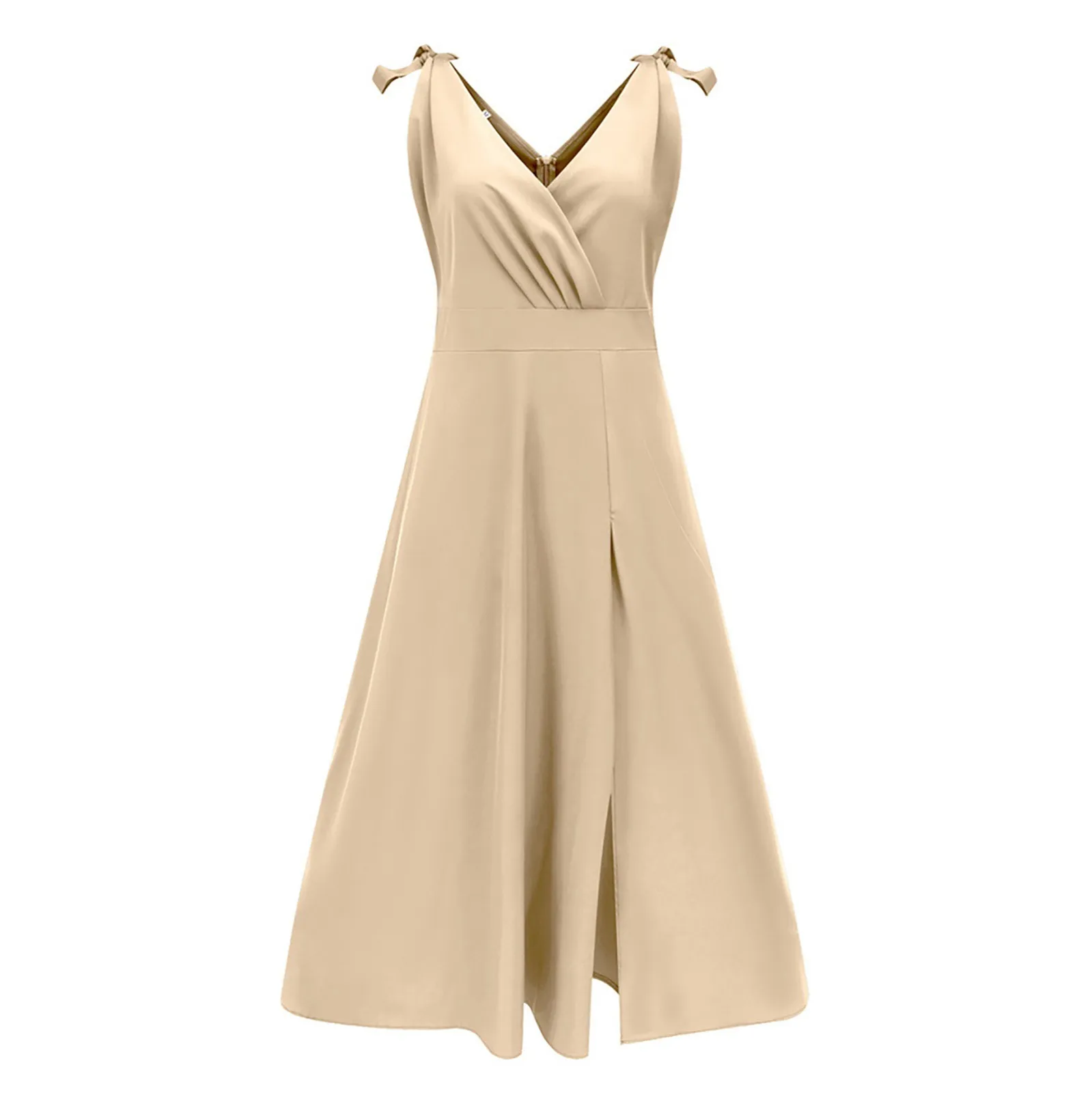 Women Casual Long Dresses Solid Color Sleeveless Waist Jumpsuit Group Long Dress Sexy V-neck Swing Dress Evening Party Dresses
Women Casual Long Dresses Solid Color Sleeveless Waist Jumpsuit Group Long Dress Sexy V-neck Swing Dress Evening Party Dresses