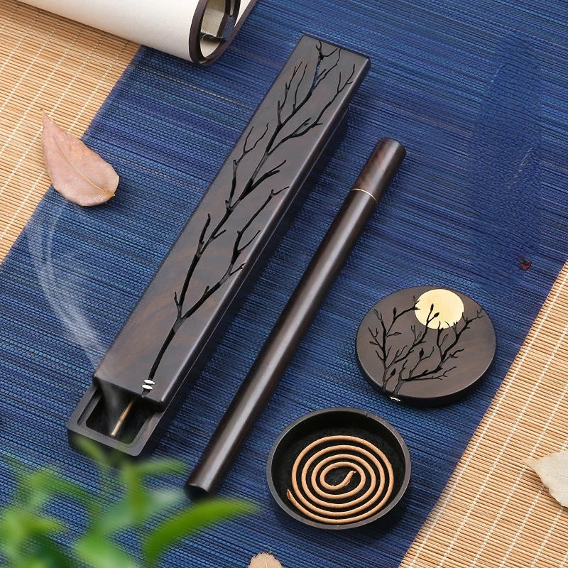 Zen mahogany incense box, incense burner, household sandalwood burner, indoor creative incense insert, incense burner
Zen mahogany incense box, incense burner, household sandalwood burner, indoor creative incense insert, incense burner