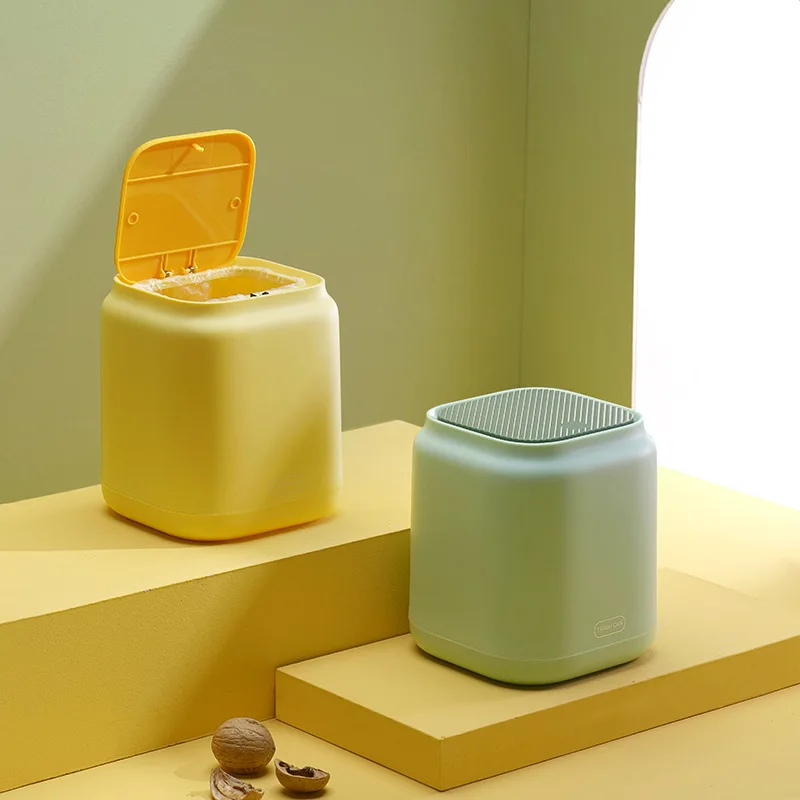 Cute Desktop Trash Can Creative Office Small Plastic Simple Press Nordic Waste Bins with Lid Flip Paper Basket Mini Living Room
Cute Desktop Trash Can Creative Office Small Plastic Simple Press Nordic Waste Bins with Lid Flip Paper Basket Mini Living Room