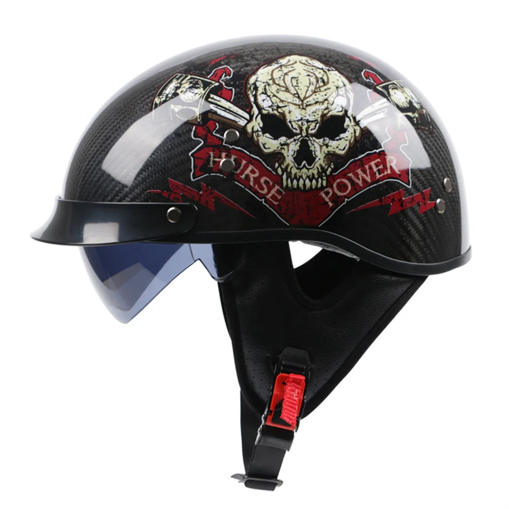 Latest DOT Approved Carbon Fiber Motorcycle Helmet Open Face Helmets Racing Personality Safety Casco Moto Men Women Four Season
Latest DOT Approved Carbon Fiber Motorcycle Helmet Open Face Helmets Racing Personality Safety Casco Moto Men Women Four Season