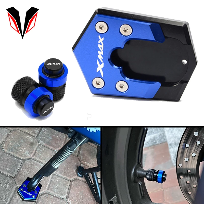 XMAX300 Accessories Motorcycle Side Stand Kickstand Enlarge & Tire Valve Caps For Yamaha XMAX 250 300 2017 2018 2019 2020 2021
XMAX300 Accessories Motorcycle Side Stand Kickstand Enlarge & Tire Valve Caps For Yamaha XMAX 250 300 2017 2018 2019 2020 2021