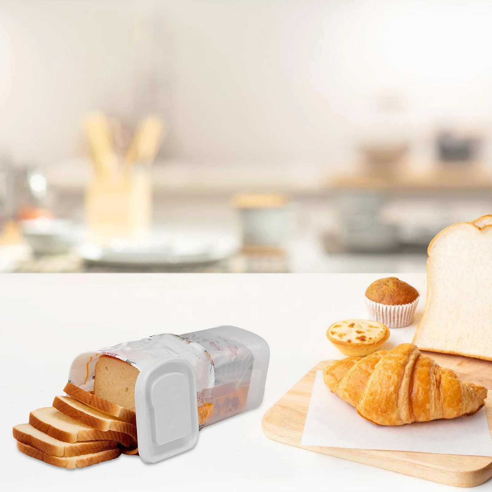 Reusable Bread Box Bread Container Fresh Bread Storage Container Plastic Bread Keeper
Reusable Bread Box Bread Container Fresh Bread Storage Container Plastic Bread Keeper