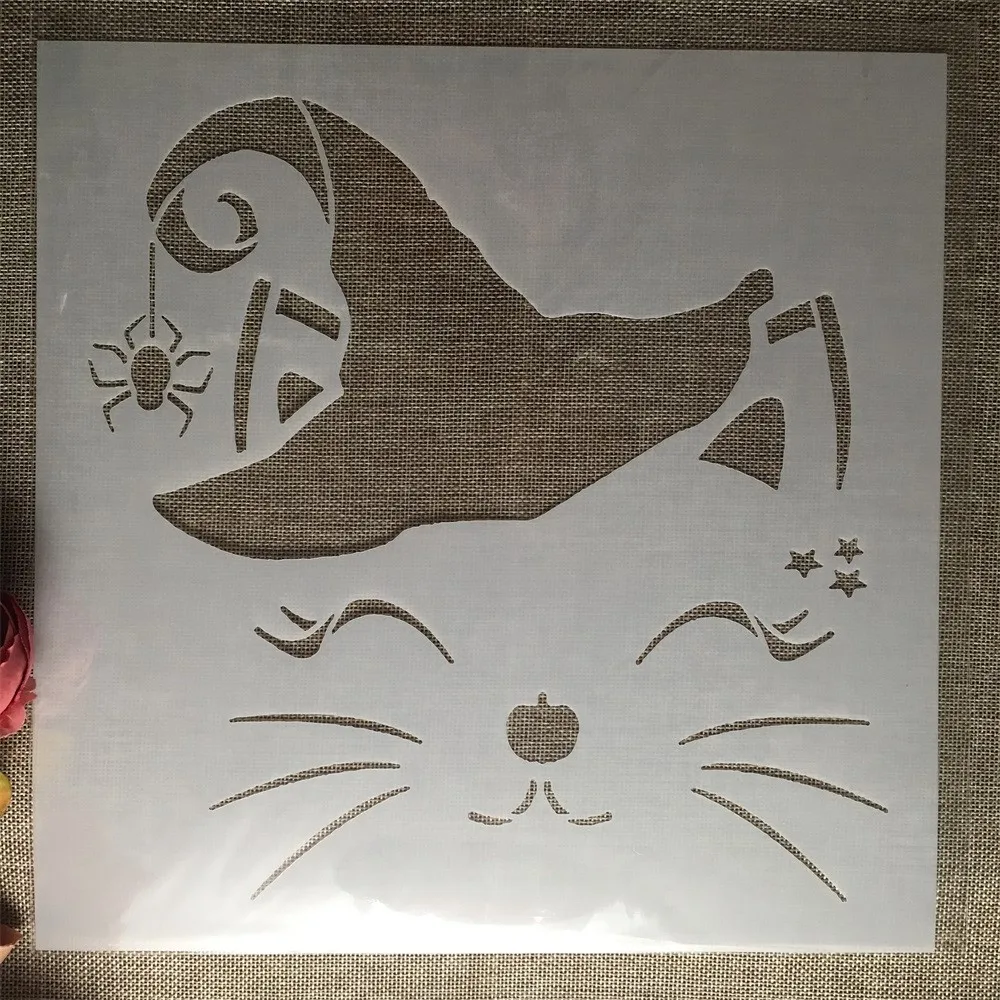 30*30cm Cute Magic Cat DIY Layering Stencils Wall Painting Scrapbook Coloring Embossing Album Decorative Template
30*30cm Cute Magic Cat DIY Layering Stencils Wall Painting Scrapbook Coloring Embossing Album Decorative Template