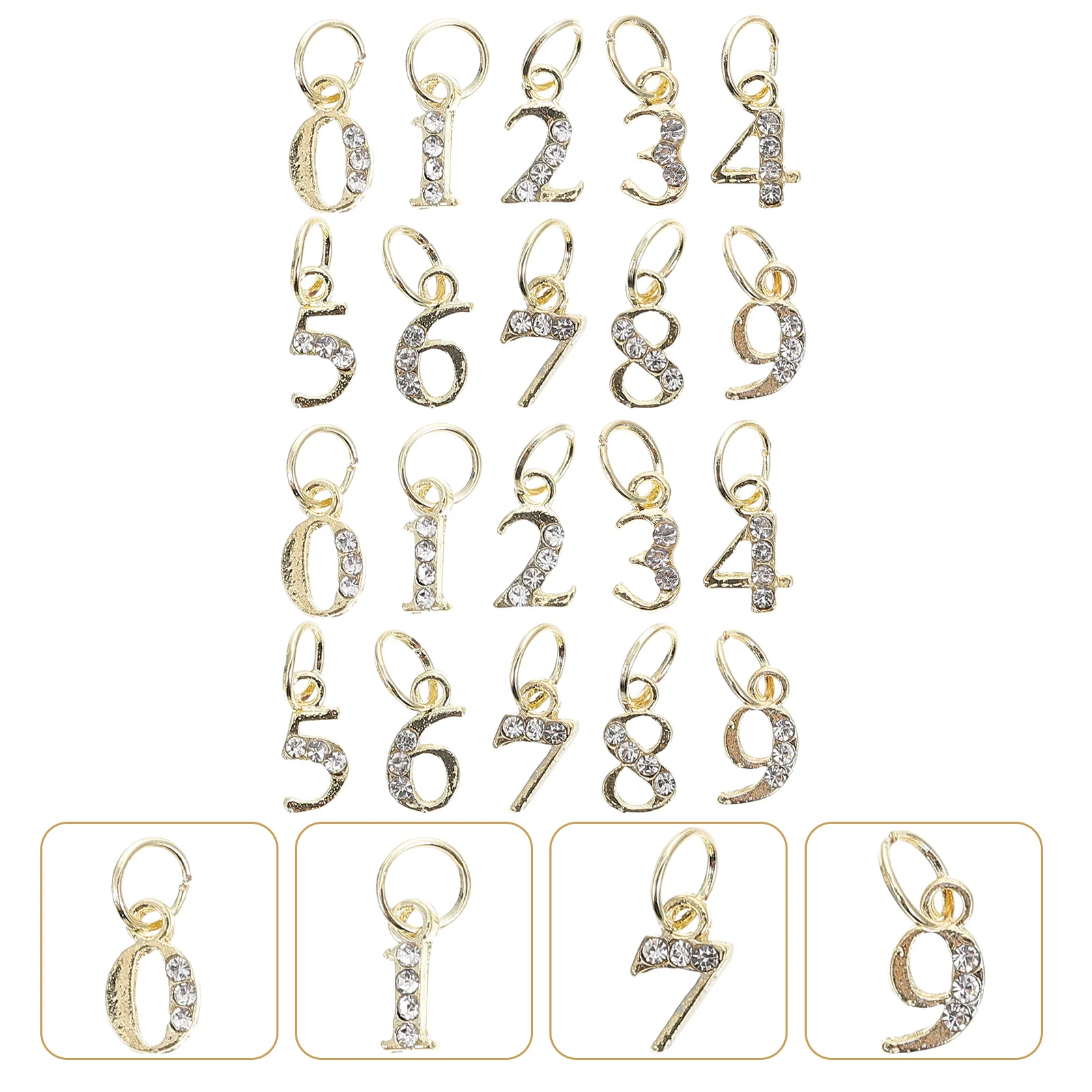 20 Pcs Locket Number Earrings Replaceable Nail Charm Decorative Decors Removable Wear-resistant
20 Pcs Locket Number Earrings Replaceable Nail Charm Decorative Decors Removable Wear-resistant