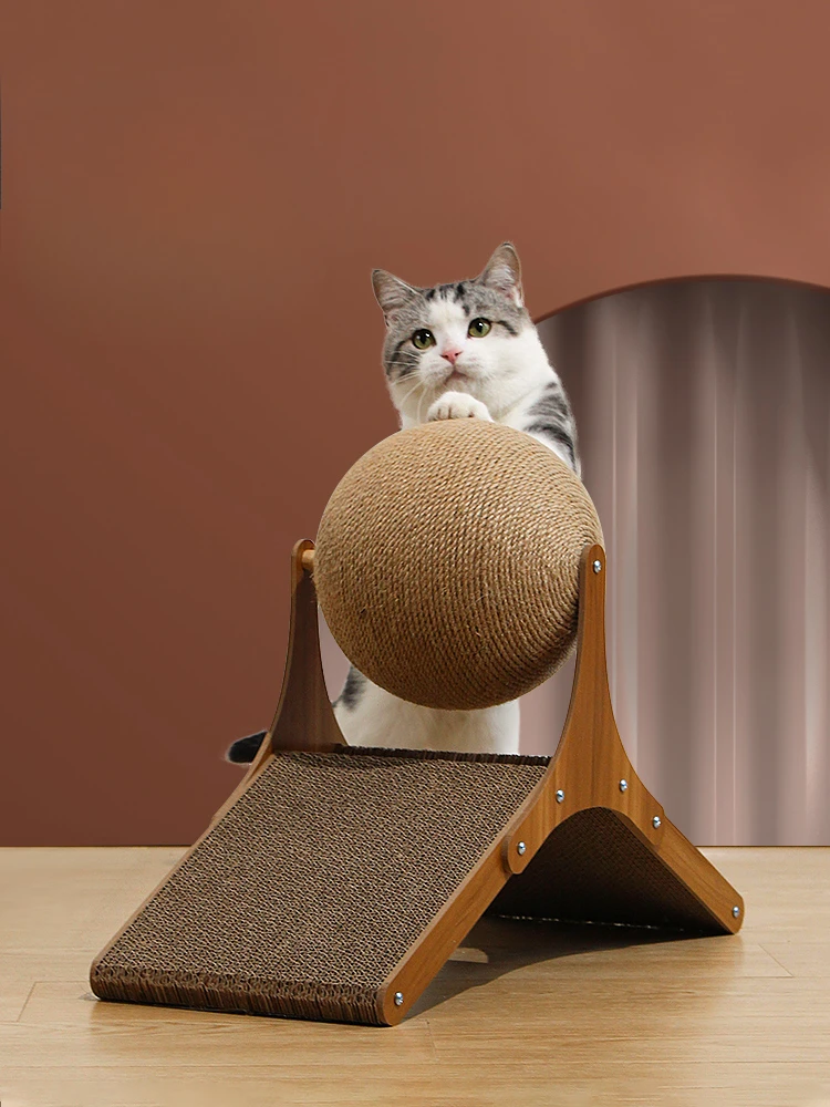 Board Wear-Resistant Non-Chip Sisal Vertical Cat Grasping Ball Scratch-Resistant Relieving Stuffy Scratching Board Cat Toy
Board Wear-Resistant Non-Chip Sisal Vertical Cat Grasping Ball Scratch-Resistant Relieving Stuffy Scratching Board Cat Toy