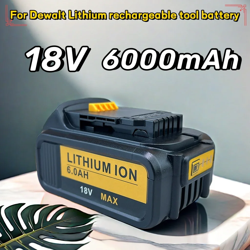 18V 6Ah MAX Lithium Battery Power Tool Replacement For DeWalt DCB184 DCB181 DCB182 DCB200 20V 6A 8A 12A 18V 20V Lithium Battery
18V 6Ah MAX Lithium Battery Power Tool Replacement For DeWalt DCB184 DCB181 DCB182 DCB200 20V 6A 8A 12A 18V 20V Lithium Battery