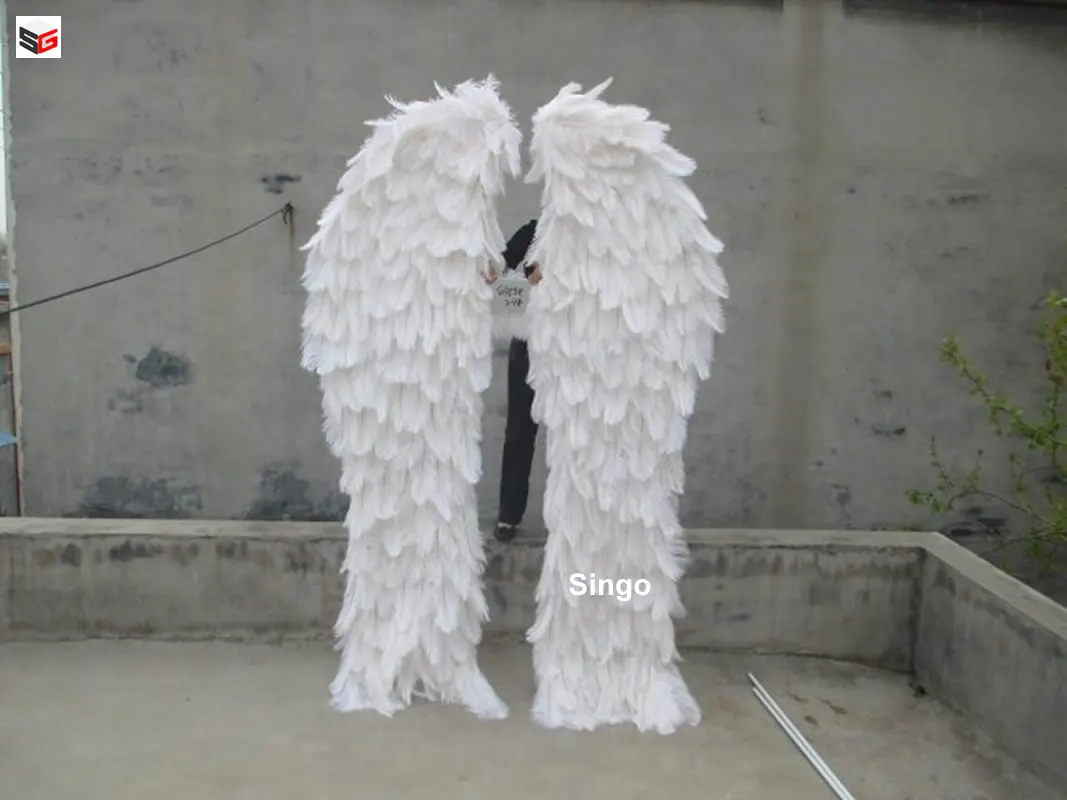 

High quality Luxurious Large size White Ostrich Feather Angel Wings Sexy Photography Props Hot red Fairy Wings