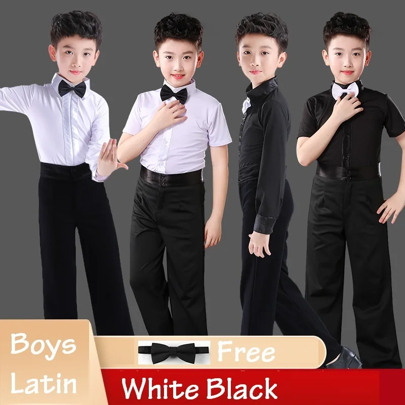 Boys Latin Dance Clothes Shirt + Pants Sets Kids White Black Rumba Samba Dancewear Latin Ballroom Costume Competition Clothes
Boys Latin Dance Clothes Shirt + Pants Sets Kids White Black Rumba Samba Dancewear Latin Ballroom Costume Competition Clothes