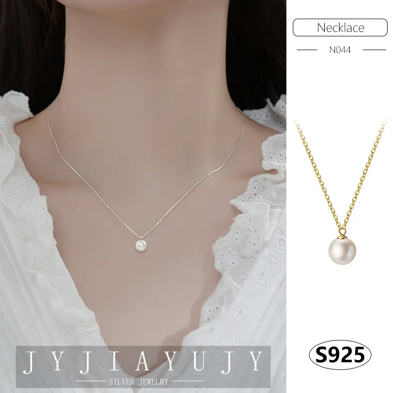 JYJIAYUJY 100% Sterling Silver S925 Necklace A White Shell Pearl 6/8MM 2 Colors Trendy Hypoallergenic Daily Jewelry Gift N044
JYJIAYUJY 100% Sterling Silver S925 Necklace A White Shell Pearl 6/8MM 2 Colors Trendy Hypoallergenic Daily Jewelry Gift N044