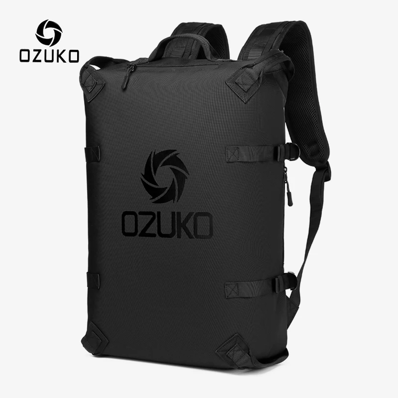 

OZUKO Fashion Men Backpack Outdoor Motorcycle Backpacks 15.6 inch Laptop Backpack Teenager Male Waterproof Travel Bag Mochilas