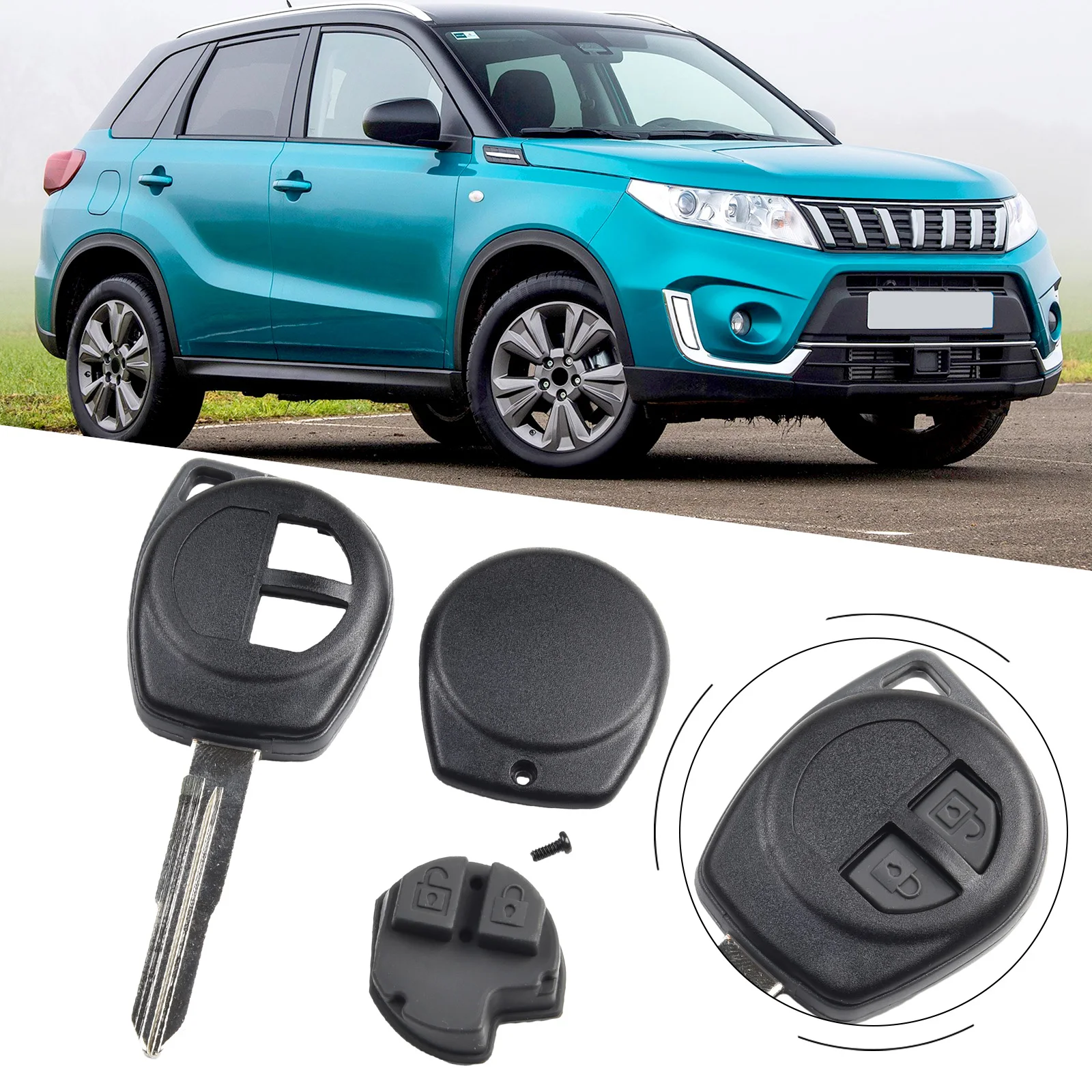 Автомобильный ключ, 2 кнопки, для SUZUKI Vitara Swift Ignis SX4 Liana Alto, дистанционный ключ, задняя крышка, автомобильные аксессуары
Автомобильный ключ, 2 кнопки, для SUZUKI Vitara Swift Ignis SX4 Liana Alto, дистанционный ключ, задняя крышка, автомобильные аксессуары