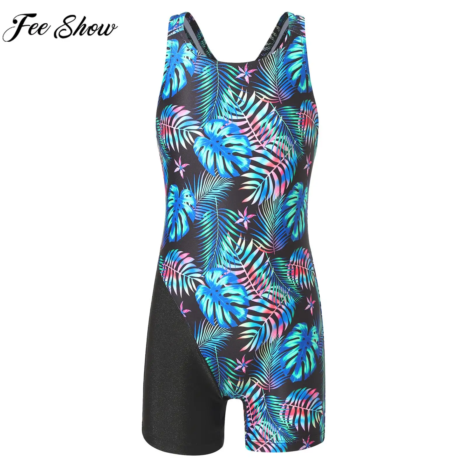Girls Bodysuit Swimwear Rash Guards Sleeveless Print Keyhole Racer Back Boyshort Swimsuit Bathing Suit for Pool Beach Surfing
Girls Bodysuit Swimwear Rash Guards Sleeveless Print Keyhole Racer Back Boyshort Swimsuit Bathing Suit for Pool Beach Surfing