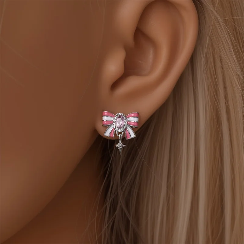 Women's 925 Sterling Silver Bow Princess Powder Sparkling Zircon Trendy Earrings Fit For Wedding Party Exquisite Jewelry 36 Mallzona S7d8152e5986241a89adf71be27a96db16 Women's 925 Sterling Silver Bow Princess Powder Sparkling Zircon Trendy Earrings Fit For Wedding Party Exquisite Jewelry Mallzona