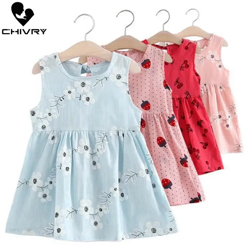 Children Summer Dresses Kids Baby Girls Sleeveless Flower Print Cotton and Linen Floral A-line Dress Summer Dresses for Girls
Children Summer Dresses Kids Baby Girls Sleeveless Flower Print Cotton and Linen Floral A-line Dress Summer Dresses for Girls